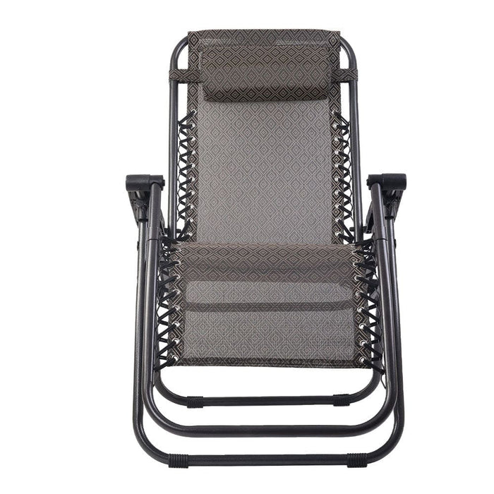Gardeon Zero Gravity Chair 2pc Reclining Outdoor Sun Lounge