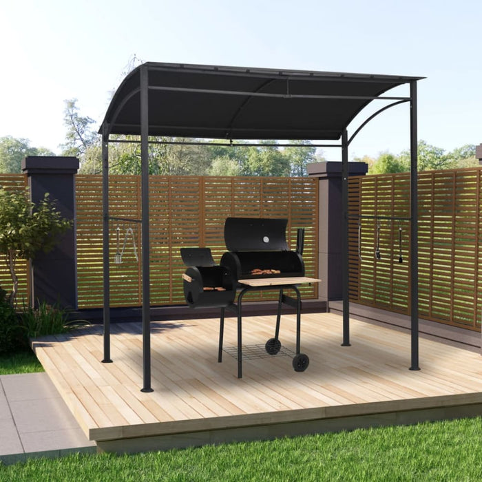 Bbq Gazebo 215x150x220 Cm Anthracite Steel Anlbt
