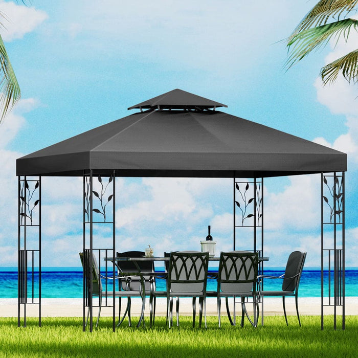 Gazebo 3x3m Party Marquee Outdoor Wedding Event Tent Iron