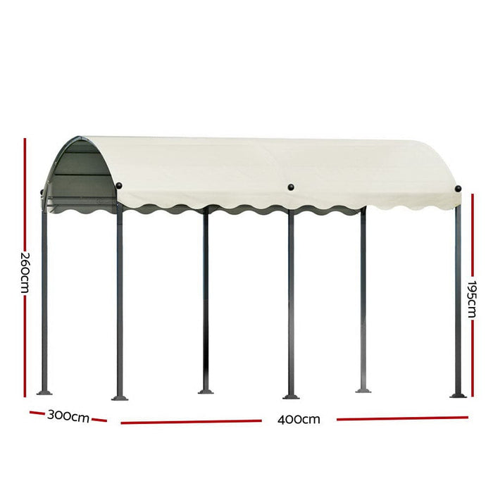 Gazebo 4x3m Party Marquee Outdoor Wedding Event Tent Iron