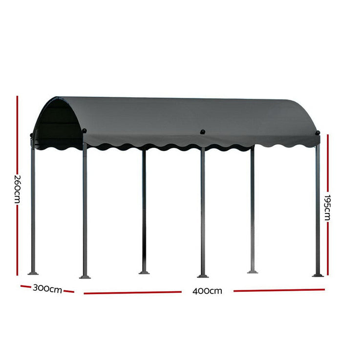 Gazebo 4x3m Party Marquee Outdoor Wedding Event Tent Iron