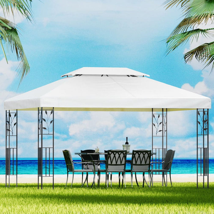 Gazebo 4x3m Party Marquee Outdoor Wedding Event Tent Iron