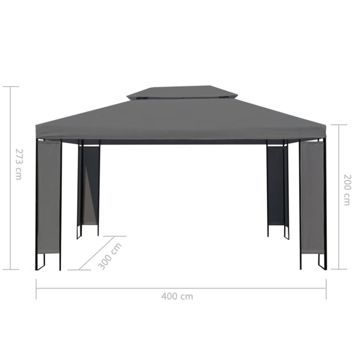 Gazebo Anthracite 300x400 Cm Aaipa