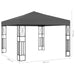 Gazebo 3x3 m Anthracite Fabric Anbbl