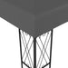 Gazebo 3x3 m Anthracite Fabric Anbbl