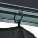 Gazebo with Curtain 300x300 Cm Anthracite Aluminium Anbat