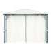 Gazebo with Curtain 300x300 Cm Cream Aluminium Anbax