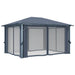 Gazebo with Curtain 400x300 Cm Anthracite Aluminium Anbap