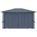 Gazebo with Curtain 400x300 Cm Anthracite Aluminium Anbap