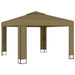 Gazebo With Double Roof 3x3x2.7 m Taupe Toxxon