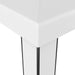 Gazebo with Double Roof 3x6 m White Aikpo