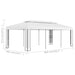 Gazebo with Double Roof 3x6 m White Aikpo