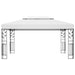 Gazebo with Double Roof 3x4 m White Anbtb