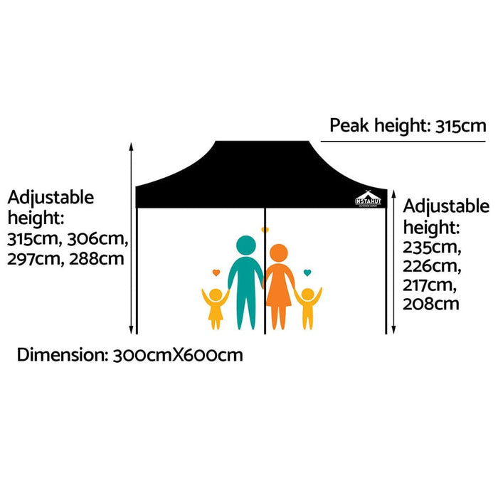 Gazebo Pop Up Marquee 3x6 Outdoor Wedding Gazebos Base Pod
