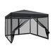 Gazebo Pop Up Marquee 3x3 Wedding Side Mesh Wall Outdoor