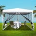 Gazebo Pop Up Marquee 3x3 Wedding Side Mesh Wall Outdoor