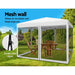 Gazebo Pop Up Marquee 3x3 Wedding Side Mesh Wall Outdoor