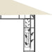 Gazebo with Mosquito Net 4x3x2.73 m Cream Aikib