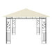Gazebo with Mosquito Net 4x3x2.73 m Cream Aikib