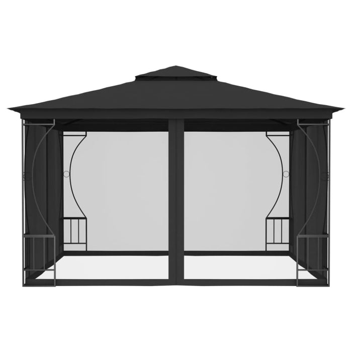 Gazebo with Nets 300x300x265 Cm Anthracite Anpki