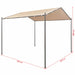 Gazebo Pavilion Tent Canopy 3x3 m Steel Beige Atoib