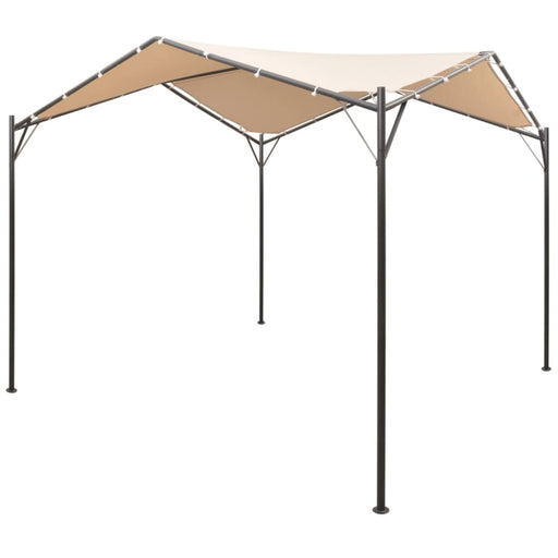 Gazebo Pavilion Tent Canopy 4x4 m Steel Beige Atoli