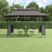 Gazebo With Roof Anthracite 400x300x270 Cm Steel Tlboax