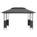 Gazebo With Roof Anthracite 400x300x270 Cm Steel Tlboax