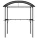 Bbq Gazebo With Side Shelves Anthracite 220x115x230 Cm Steel