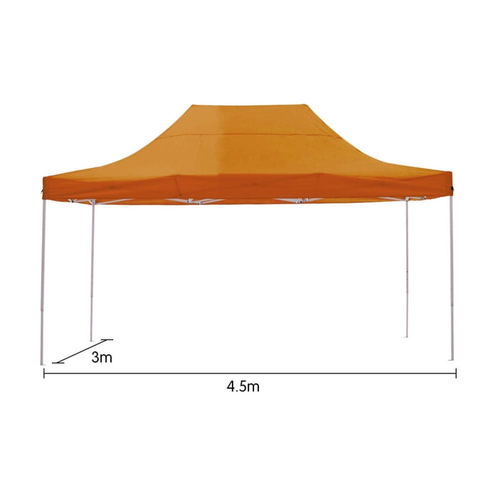 Gazebo Tent Marquee 3x4.5m Popup Outdoor Wallaroo Orange
