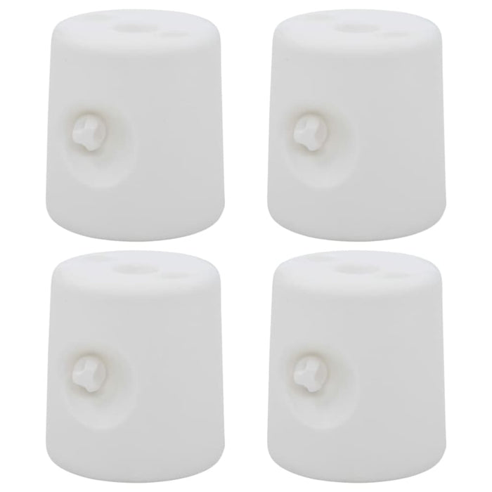 Gazebo Weights 4 Pcs Pe White Ailnn