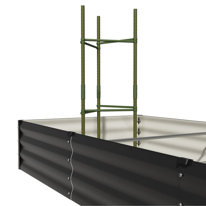 4X Garden Bed 150X90X30Cm Planter Stand Box Raised Container Galvanise