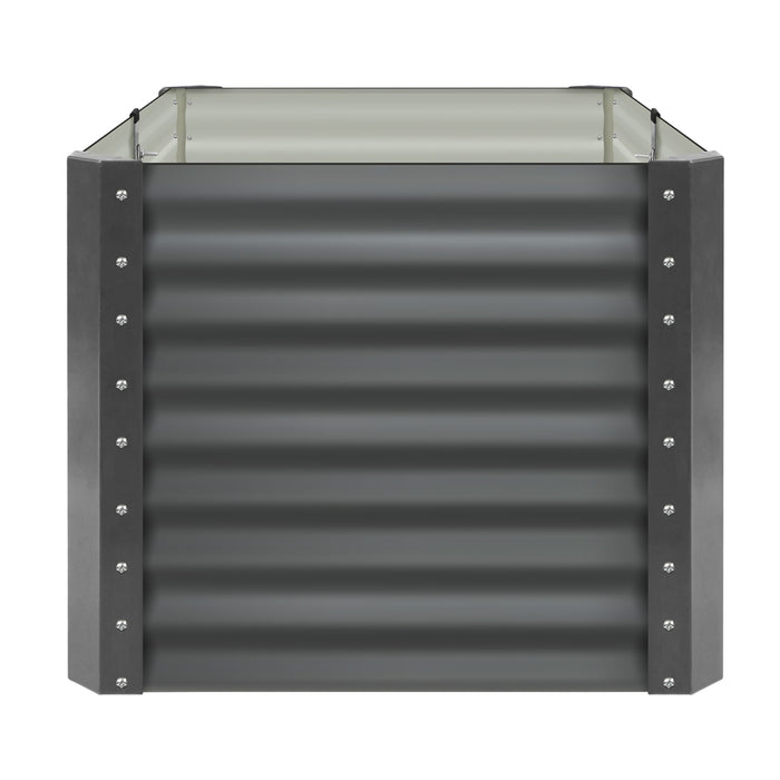 X2 Garden Bed Kits Raised Vegetable Planter Galvanised Steel 240X80X73Cm