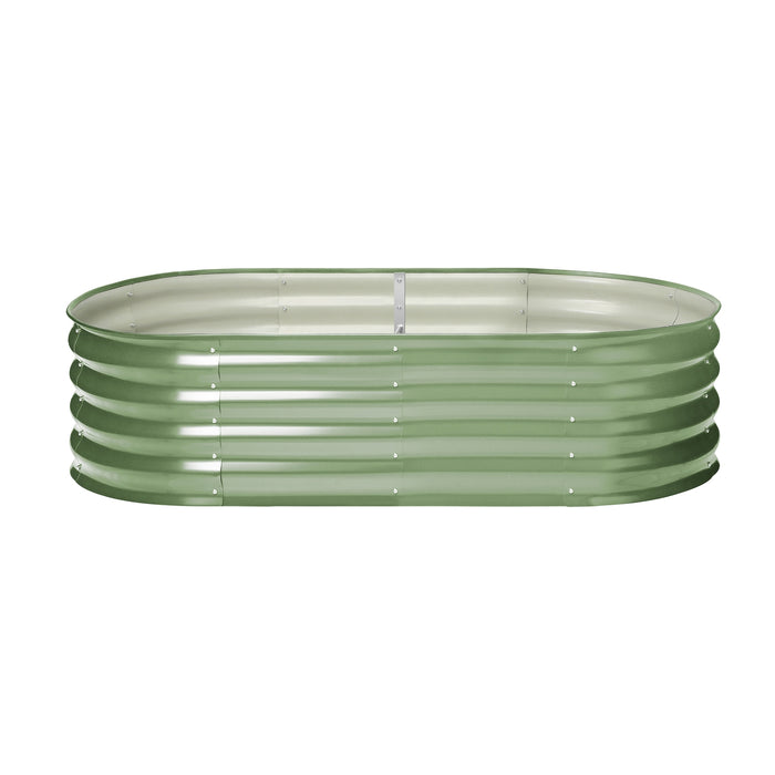 Garden Bed 160X80X42Cm Planter Box Raised Container Galvanised Green