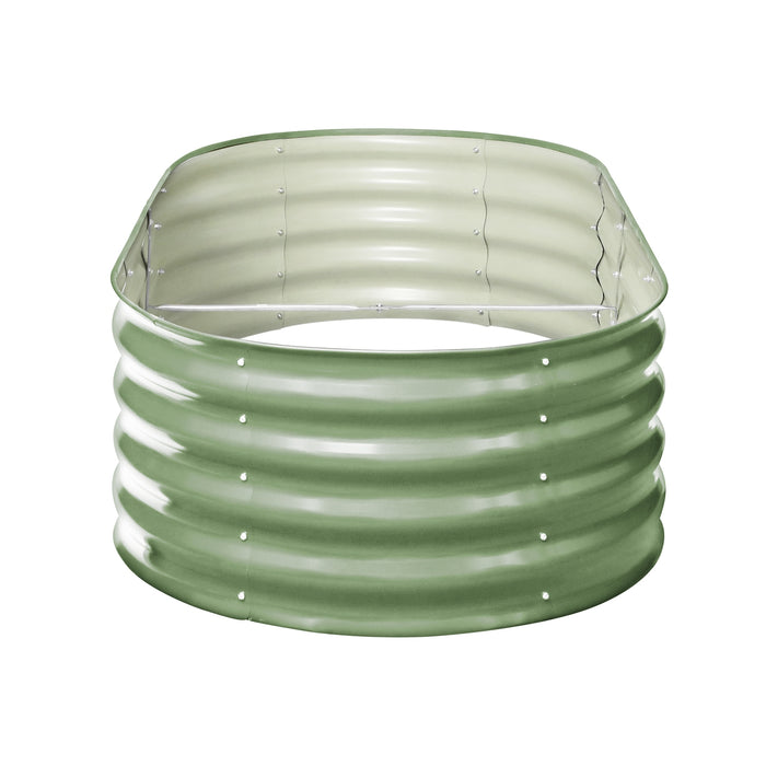 Garden Bed 160X80X42Cm Planter Box Raised Container Galvanised Green