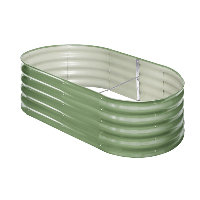 Garden Bed 160X80X42Cm Planter Box Raised Container Galvanised Green