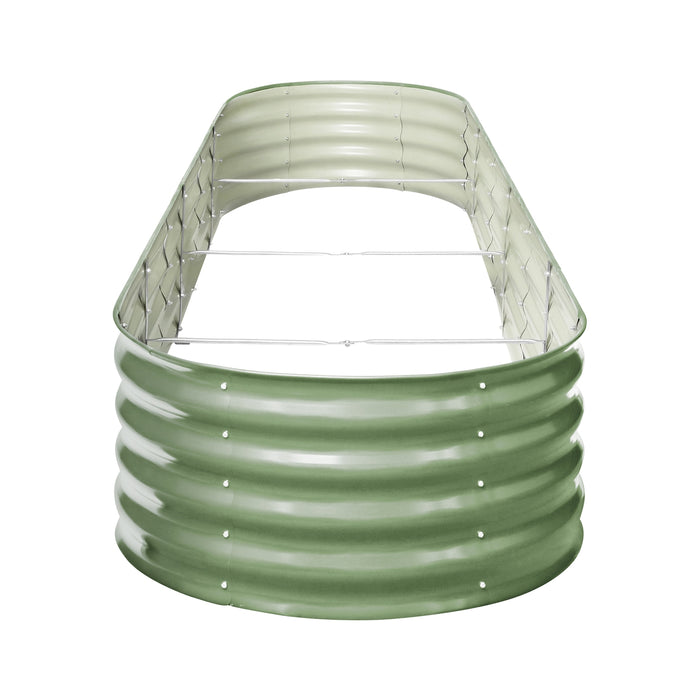 Garden Bed 320X80X42Cm Planter Box Raised Container Galvanised Green