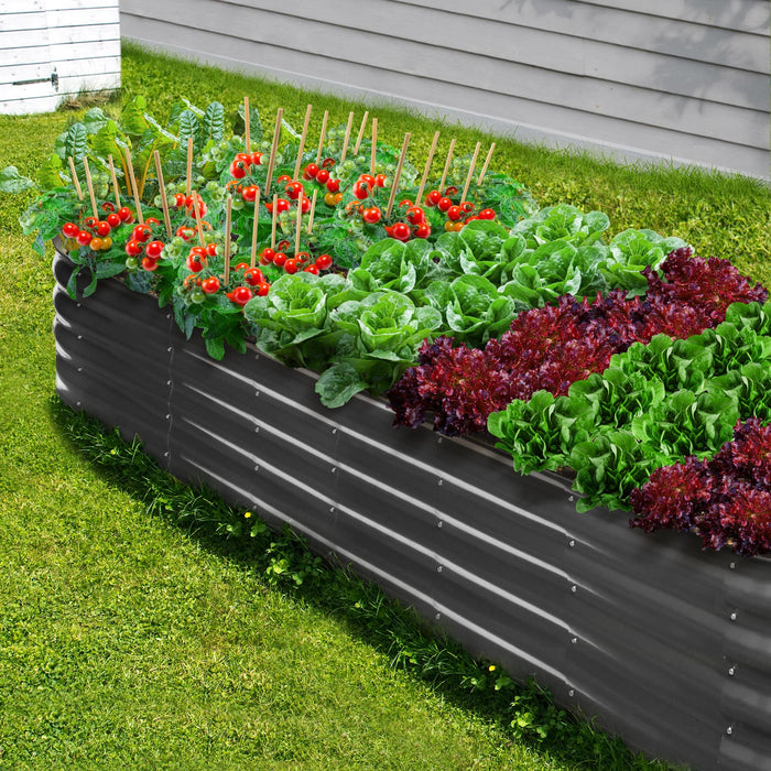 1X Garden Bed Raised Planter Box Container Galvanised Steel