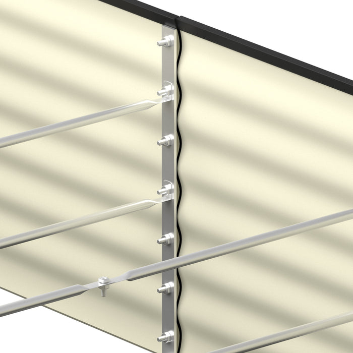 Garden Bed 240X80X56Cm Planter Box Raised Container Galvanised Green