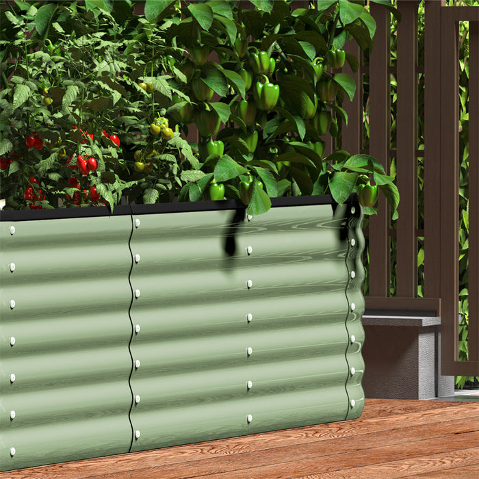 Garden Bed 320X80X56Cm Planter Box Raised Container Green