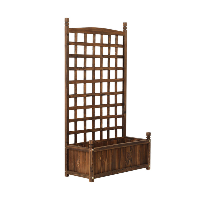 2X Raised Garden Bed Wooden Planter Box Vegetables Outdoor Square