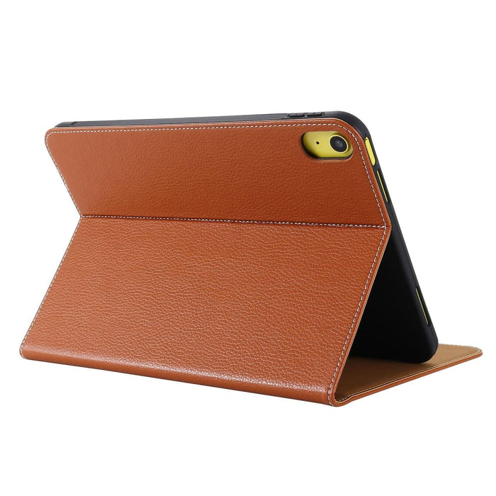 Gebei Silk Texture Flip Tablet Leather Case For Ipad 10th