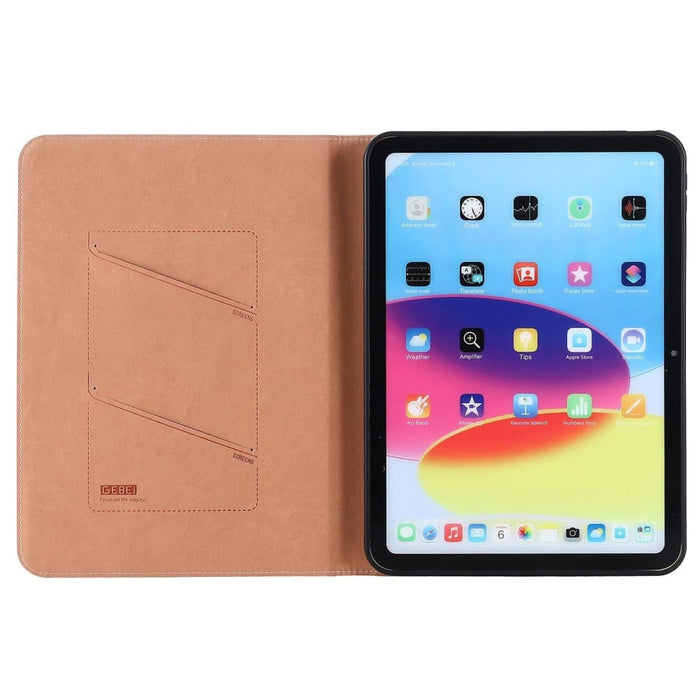 Gebei Silk Texture Flip Tablet Leather Case For Ipad 10th