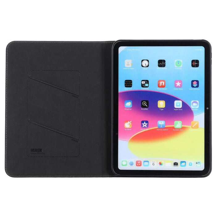 Gebei Silk Texture Flip Tablet Leather Case For Ipad 10th