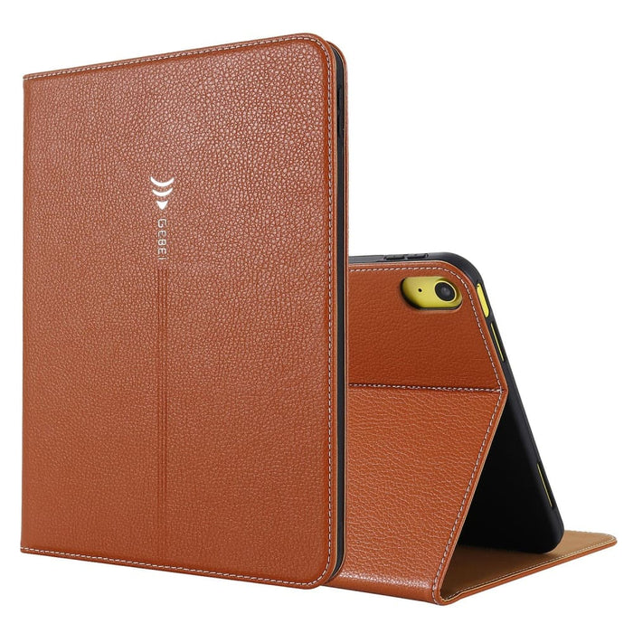 Gebei Silk Texture Flip Tablet Leather Case For Ipad 10th