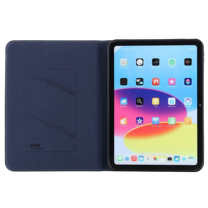 Gebei Silk Texture Flip Tablet Leather Case For Ipad 10th
