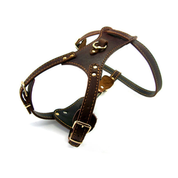 Genuine Leather Dog Harness For Big Dogs
