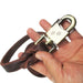 Genuine Leather Dog Leash with Strong Metal Hook