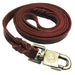 Genuine Leather Dog Leash with Strong Metal Hook
