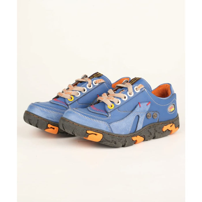 Genuine Leather Womens Flat Sneaker For Outdoor